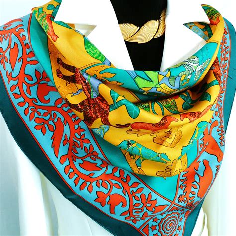 hermes scarf images.